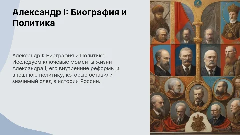 Александр I: краткая биография и политика
