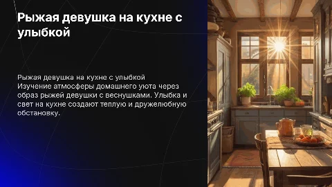Девушка рыжая с веснушками: уют на кухне