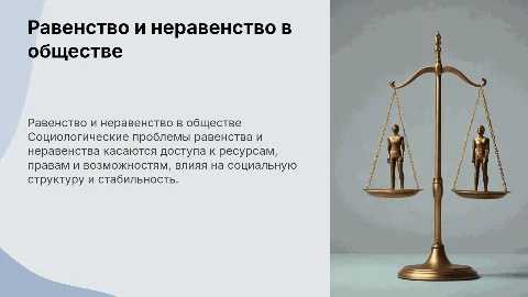 равенство и неравенство как социологические проблемы