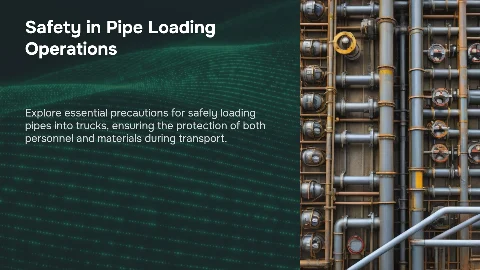 pipes loading into truck safety precautions