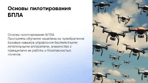 Обучение основам пилотирования БПЛА для новичков