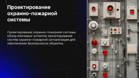 Проектирование системы охранно-пожарной сигнализации