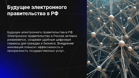 Перспективы развития электронного правительства в России