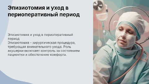 Эпизиотомия: роль акушерки в уходе за пациенткой