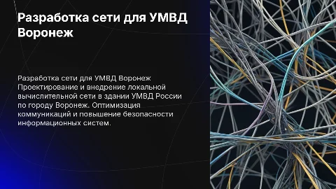 Разработка локальной вычислительной сети для УМВД Воронеж