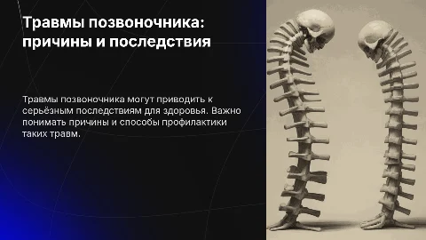 Травмы позвоночника