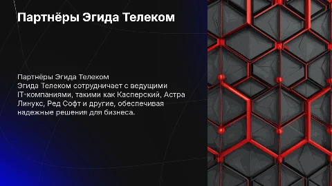 Партнёры Эгида Телеком: Касперский, Астра Линукс и другие