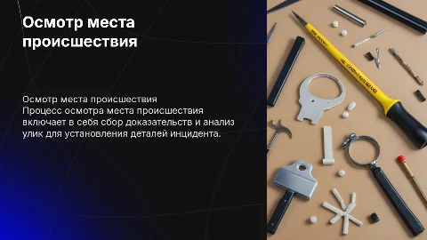 Осмотр места происшествия