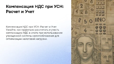 Компенсация НДС в смете при упрощенной системе налогообложения