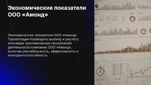 Расчет экономических показателей ООО «Амонд»