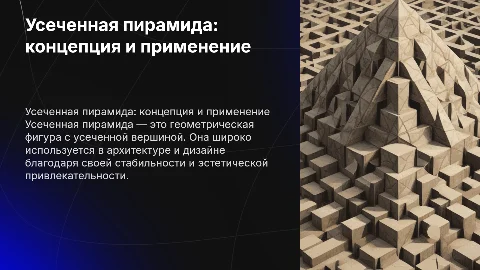 усеченная пирамида