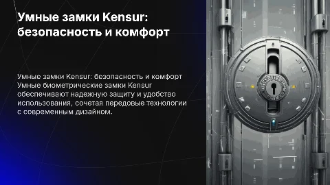 Умные биометрические замки Kensur