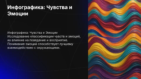 Инфографика на тему чувства и эмоции. Классификация чувств