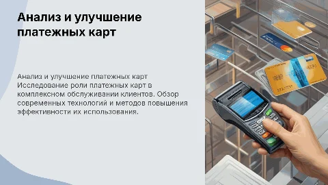 Анализ и совершенствование платежных карт в обслуживании