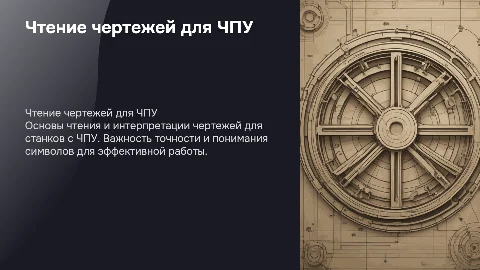 Чтение чертежей для Станков с ЧПУ