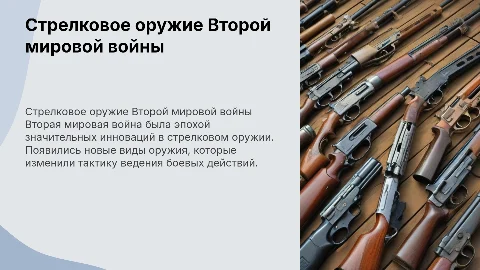 стрелковое оружие ВОВ