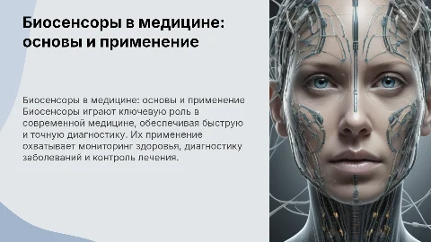Биосенсоры: принципы работы и применение в медицине