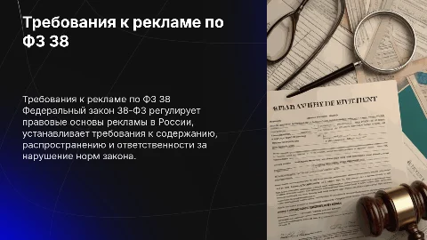 требования к рекламе согласно ФЗ 38