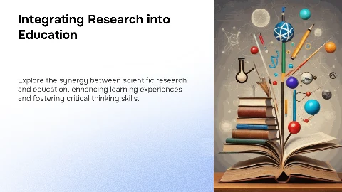 Integrating Scientific Research into Educational Curricula