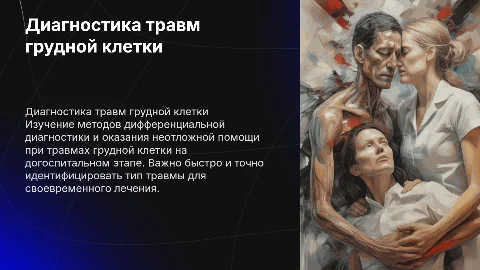 Дифференциальная диагностика травм грудной клетки