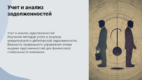 бухгалтерский учет и анализ кредиторки и дебеторки задолженности