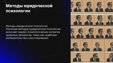 Методы юридической психологии
