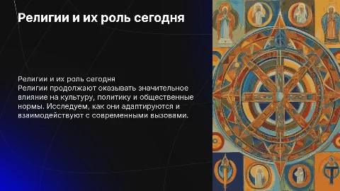 Религии в современном обществе
