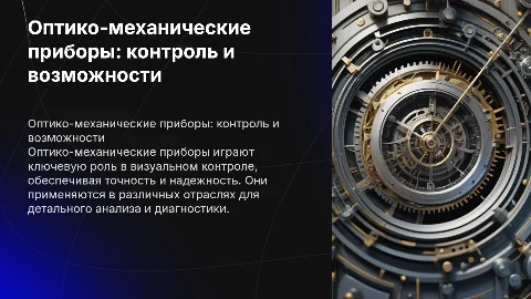 Оптико-механические приборы для визуального контроля