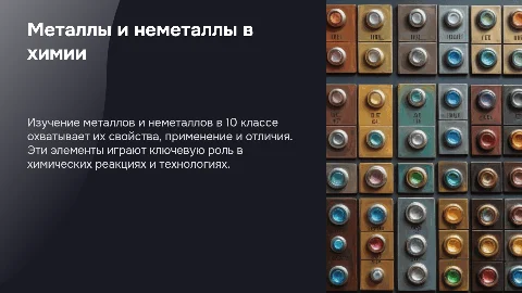 Металлы и неметаллы в химии