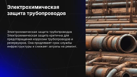 Требования к электрохимической защите трубопроводов и резервуаров