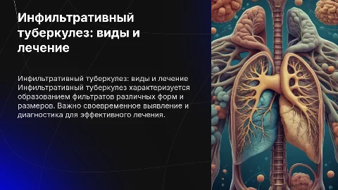 Инфильтративный туберкулез: виды и методы лечения
