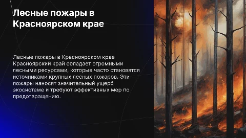 Лесные пожары в Красноярском крае: причины и меры предотвращения