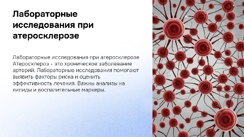 лабораторные исследования при атеросклерозе