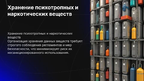Организация хранения психотропных и наркотических веществ