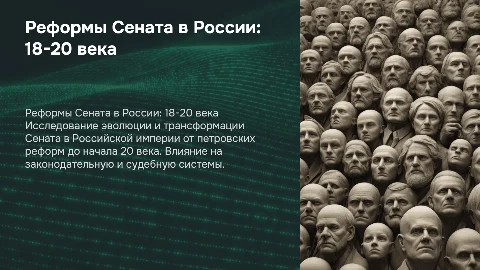 Реформы Сената в Российской империи: 18-20 века