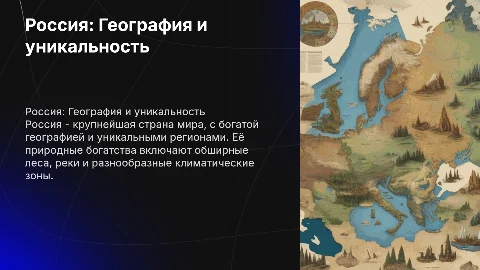 Презентация о России: география и уникальность регионов