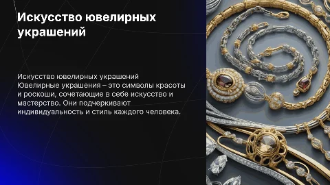 ювелирные украшения