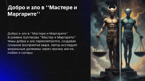 "Добро и зло в романе ''Мастер и Маргарита'' Михаила Булгакова