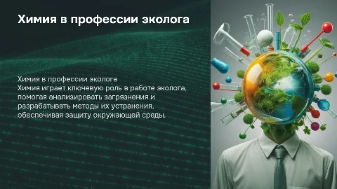 химия в моей профессии эколога