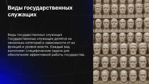 Виды государственных служащих