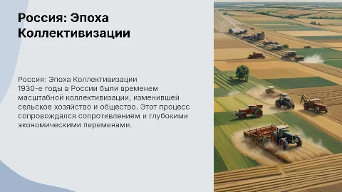 Россия в 30 ых годах 20 века период коллективизации
