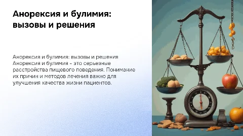 Анорексия и булимия