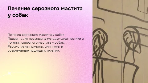 Лечение собаки с серозным маститом