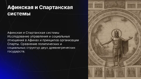 Система управления и социальные отношения в афинском обществе