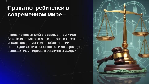 «Законодательство «О защите прав потребителей». Права потребителей, как одно из самых востребованных прав граждан»