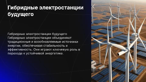 Гибридные электростанции/