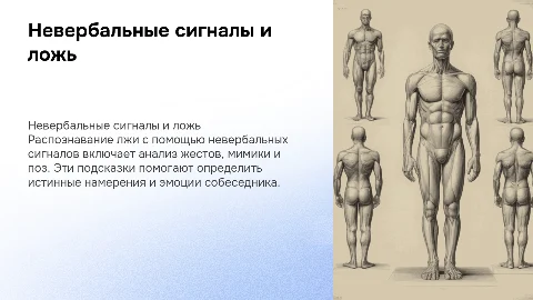 Невербальные сигналы в распознавании лжи