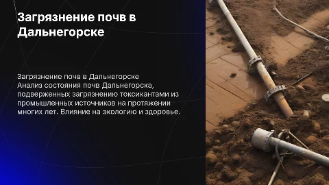 Загрязнение почв Дальнегорска: анализ и рекомендации