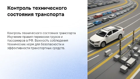 Контролер технического состояния транспорта: правила перевозки