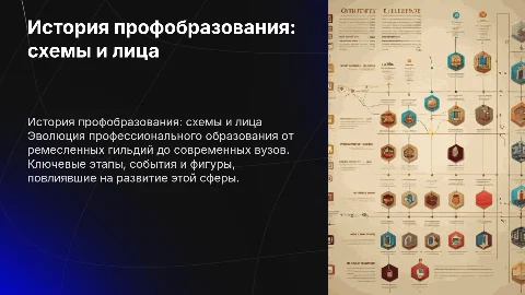 История профессионального образования в схемах и лицах